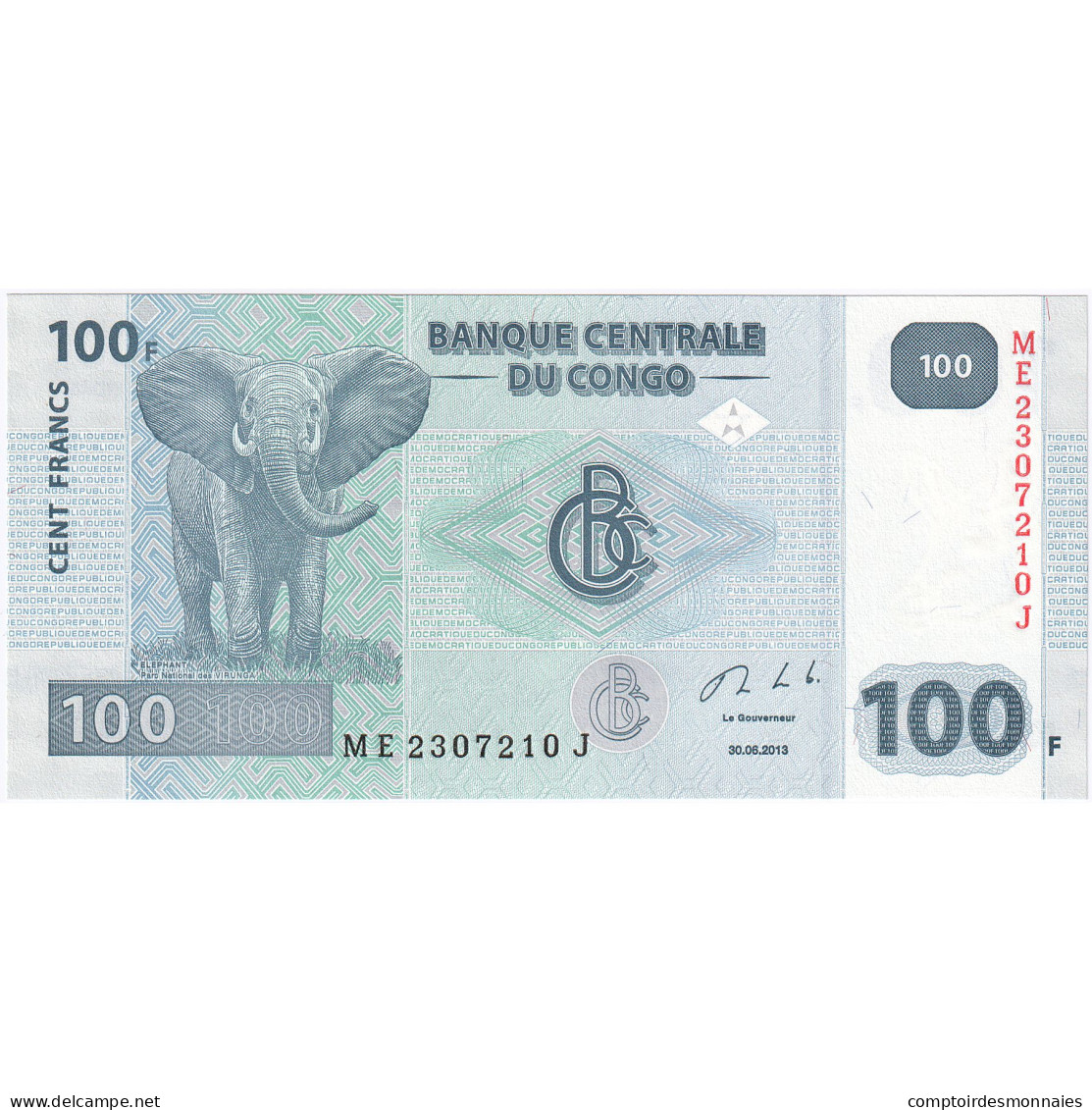République Démocratique Du Congo, 100 Francs, 2013, 2013-06-30, KM:98a, NEUF - República Del Congo (Congo Brazzaville)