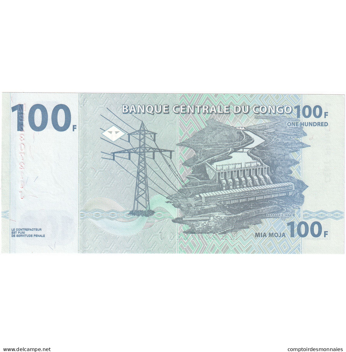 République Démocratique Du Congo, 100 Francs, 2013, 2013-06-30, KM:98a, NEUF - République Du Congo (Congo-Brazzaville)