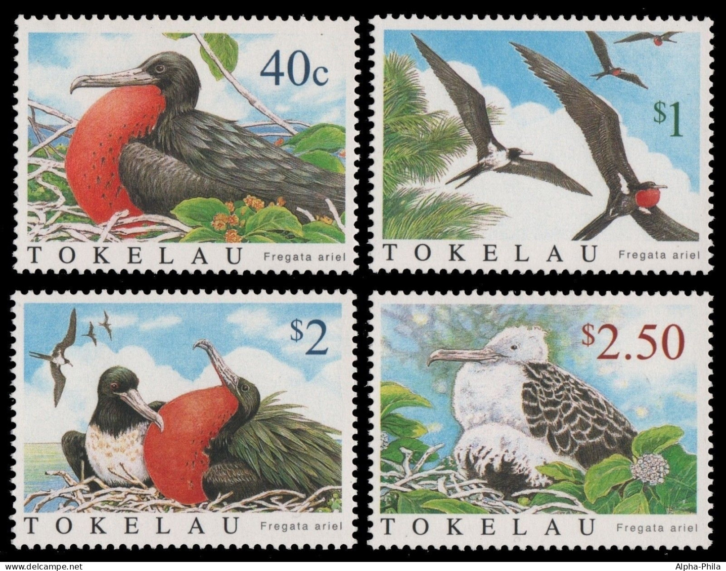 Tokelau 2004 - Mi-Nr. 348-351 ** - MNH - Vögel / Birds - Tokelau