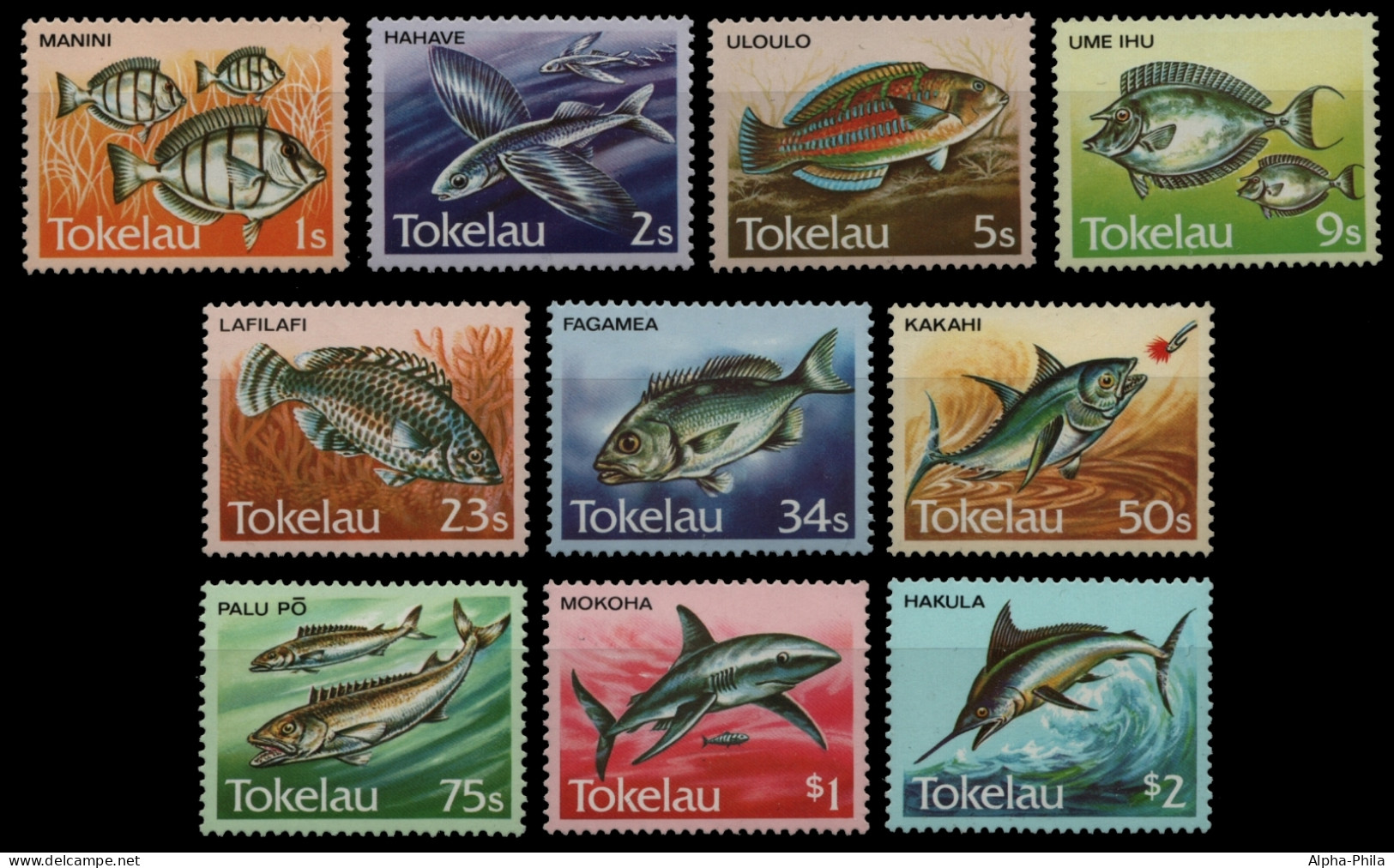 Tokelau 1984 - Mi-Nr. 101-110 ** - MNH - Fische / Fish - Tokelau