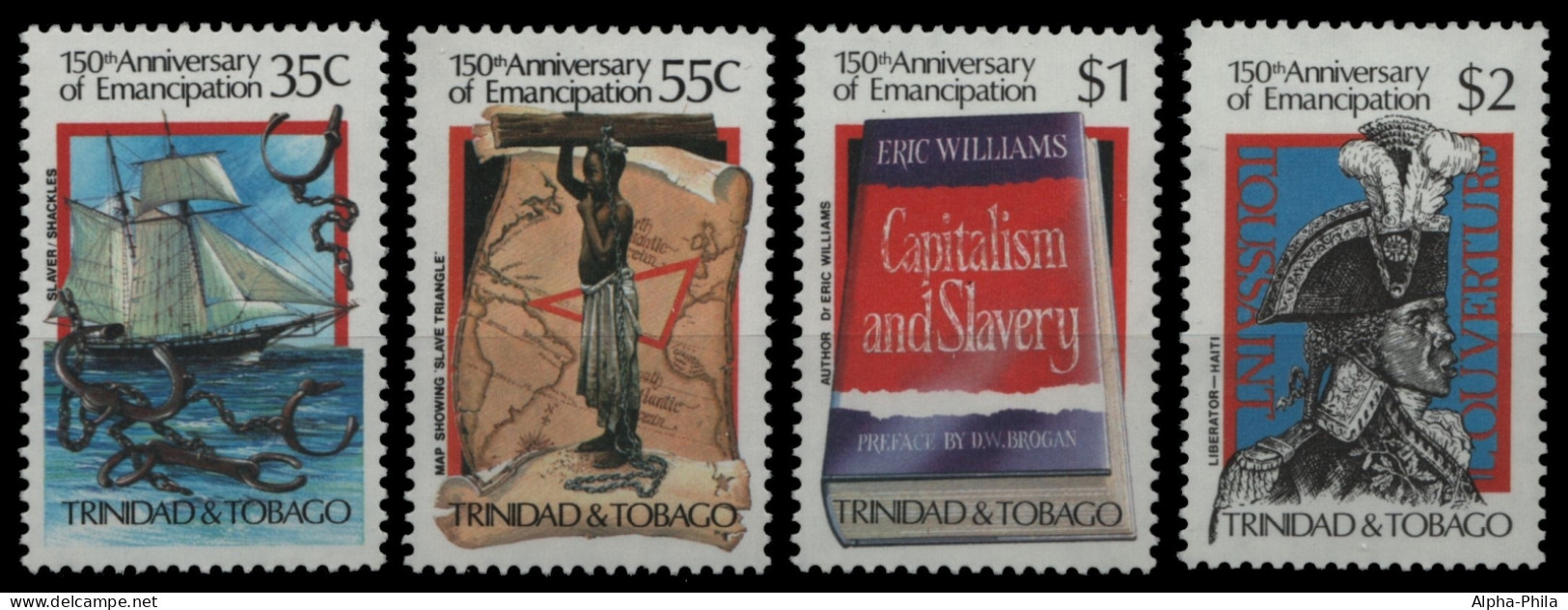 Trinidad & Tobago 1984 - Mi-Nr. 503-506 ** - MNH - Sklaverei / Slavery - Trinidad & Tobago (1962-...)