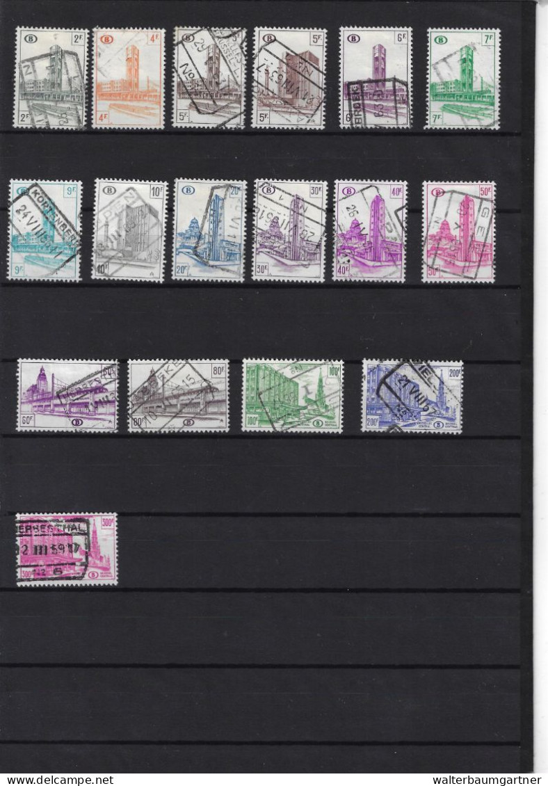 Timbres Postes Europe - Images Trains - Sammlungen (im Alben)