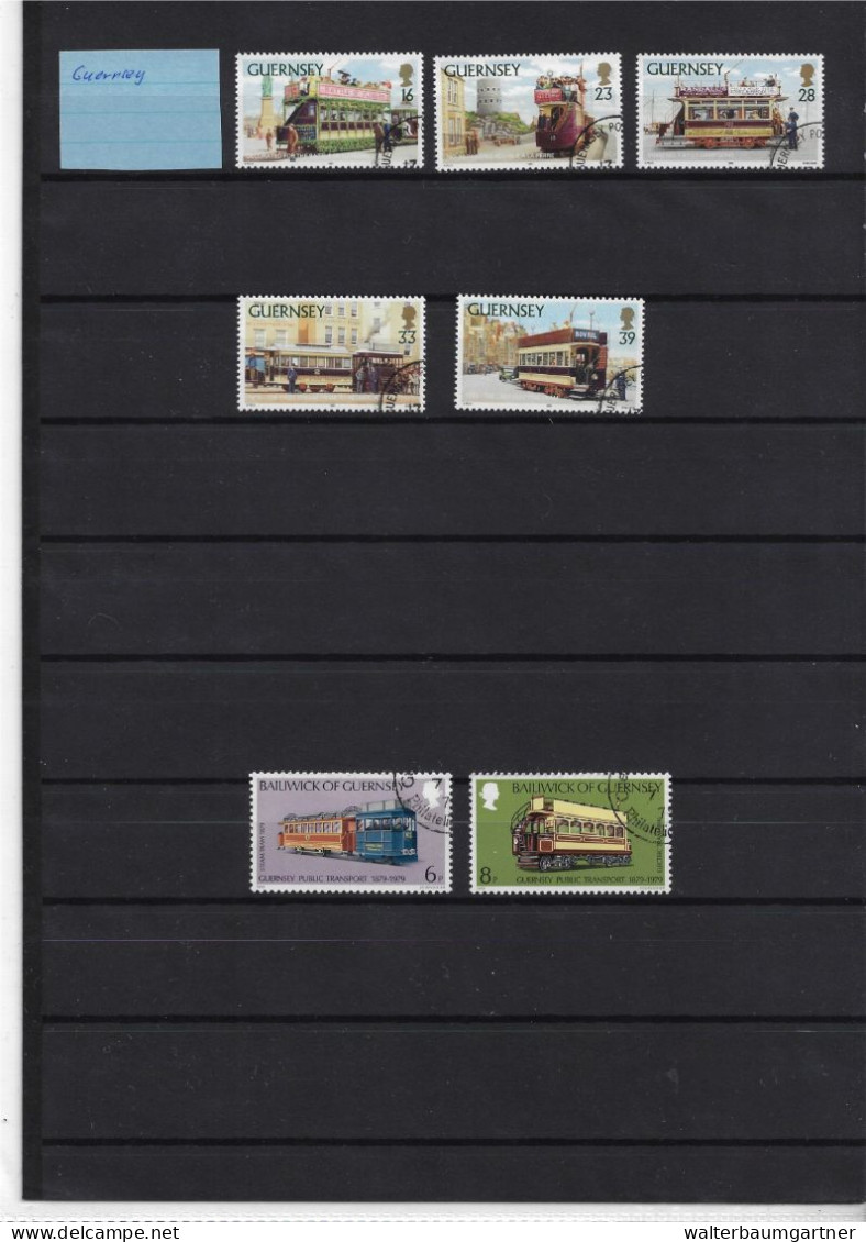 Timbres postes Europe - Images Trains