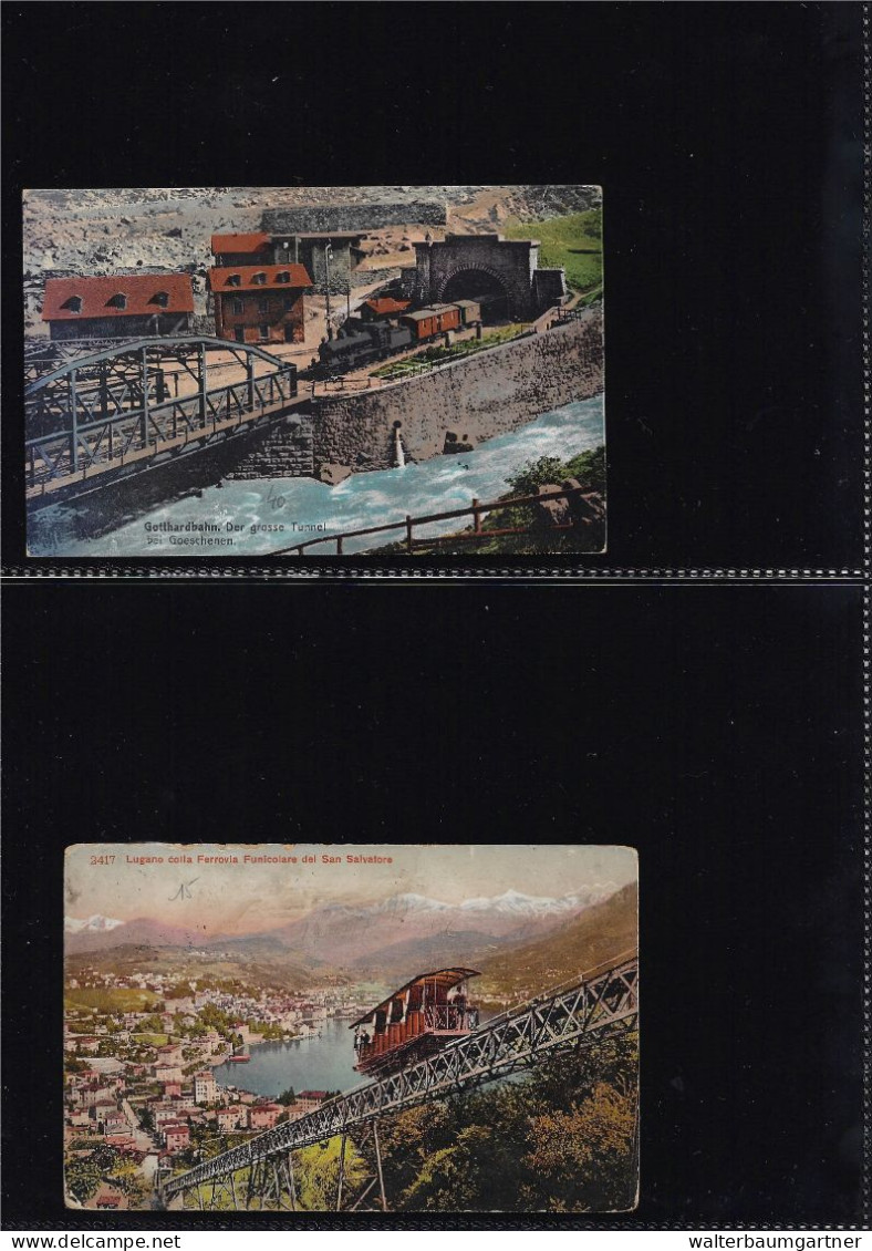 Timbres postes Europe - Images Trains