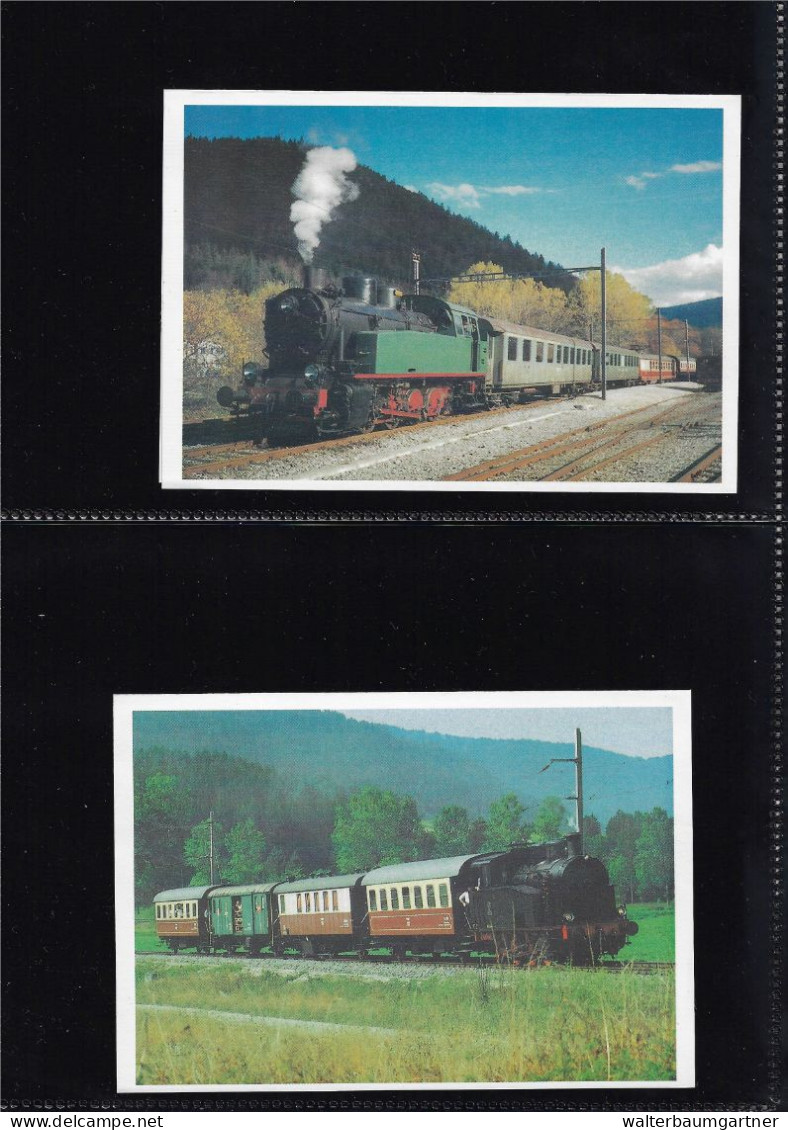 Timbres postes Europe - Images Trains