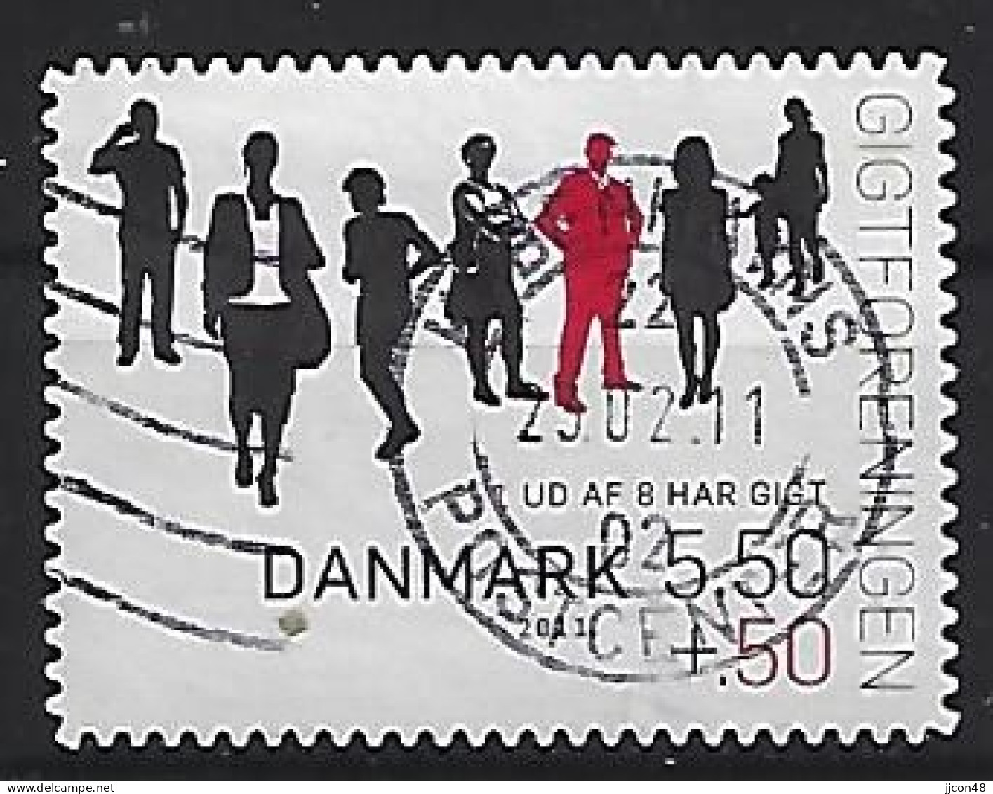 Denmark 2011  15th Ann. Of Danish Gout Association (o) Mi.1628 C - Gebruikt