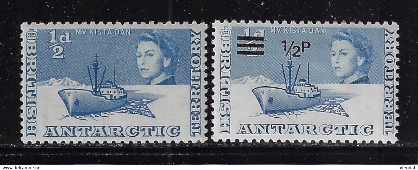 BRITISH ANTARCTIC TERRITORY 1963  SCOTT #1,25 MH - Unused Stamps