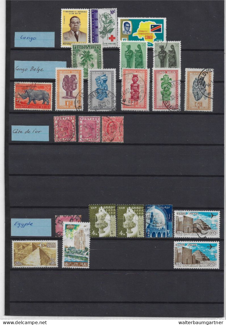 Timbres postes Monde (hors Europe) - Divers