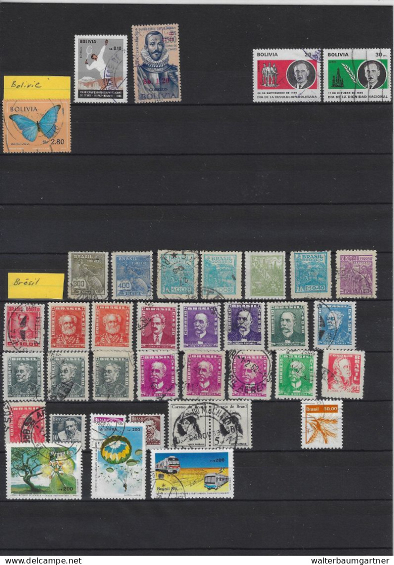 Timbres postes Monde (hors Europe) - Divers