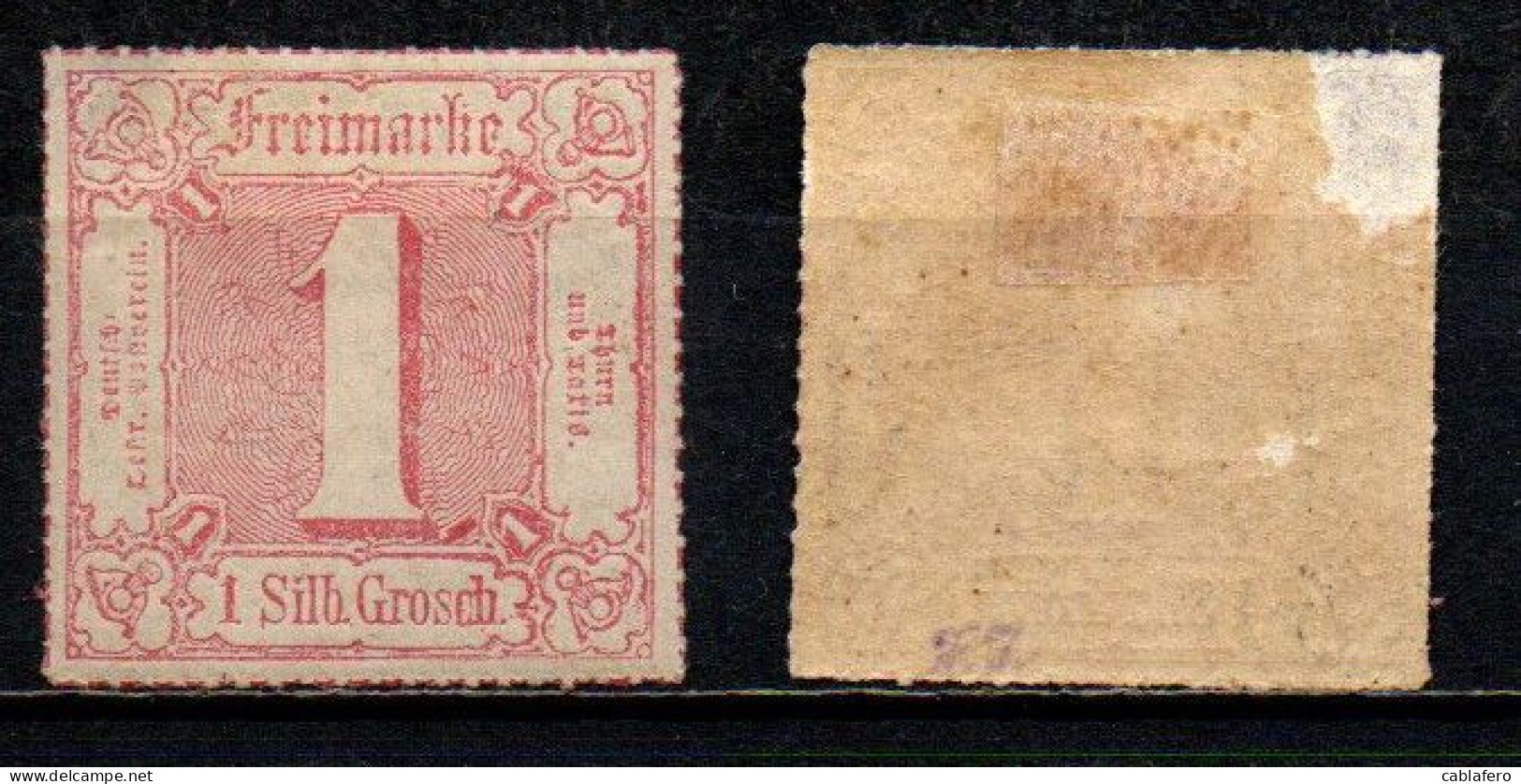 THURN UND TAXIS - 1862 - CIFRA - 1 S. - MH - Nuevos