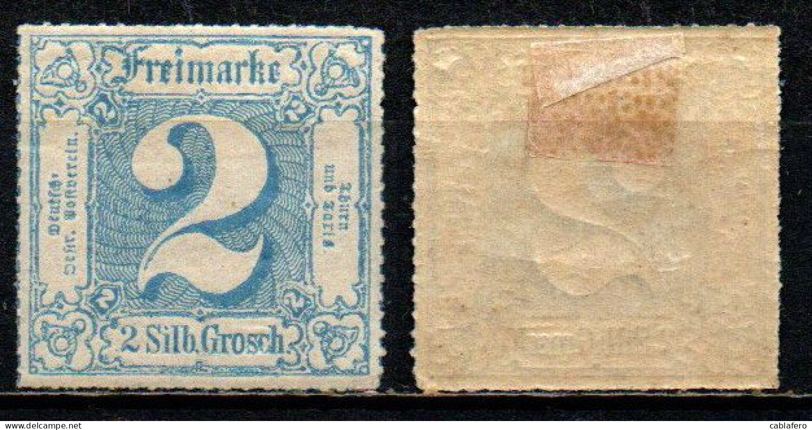 THURN UND TAXIS - 1862 - CIFRA - 2 S. - MH - Ungebraucht