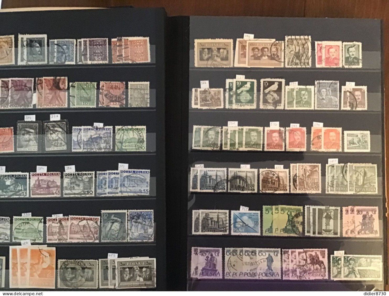 COLLECTION  +1250 TIMBRES Et BLOCS OBLITERES POLOGNE - Verzamelingen