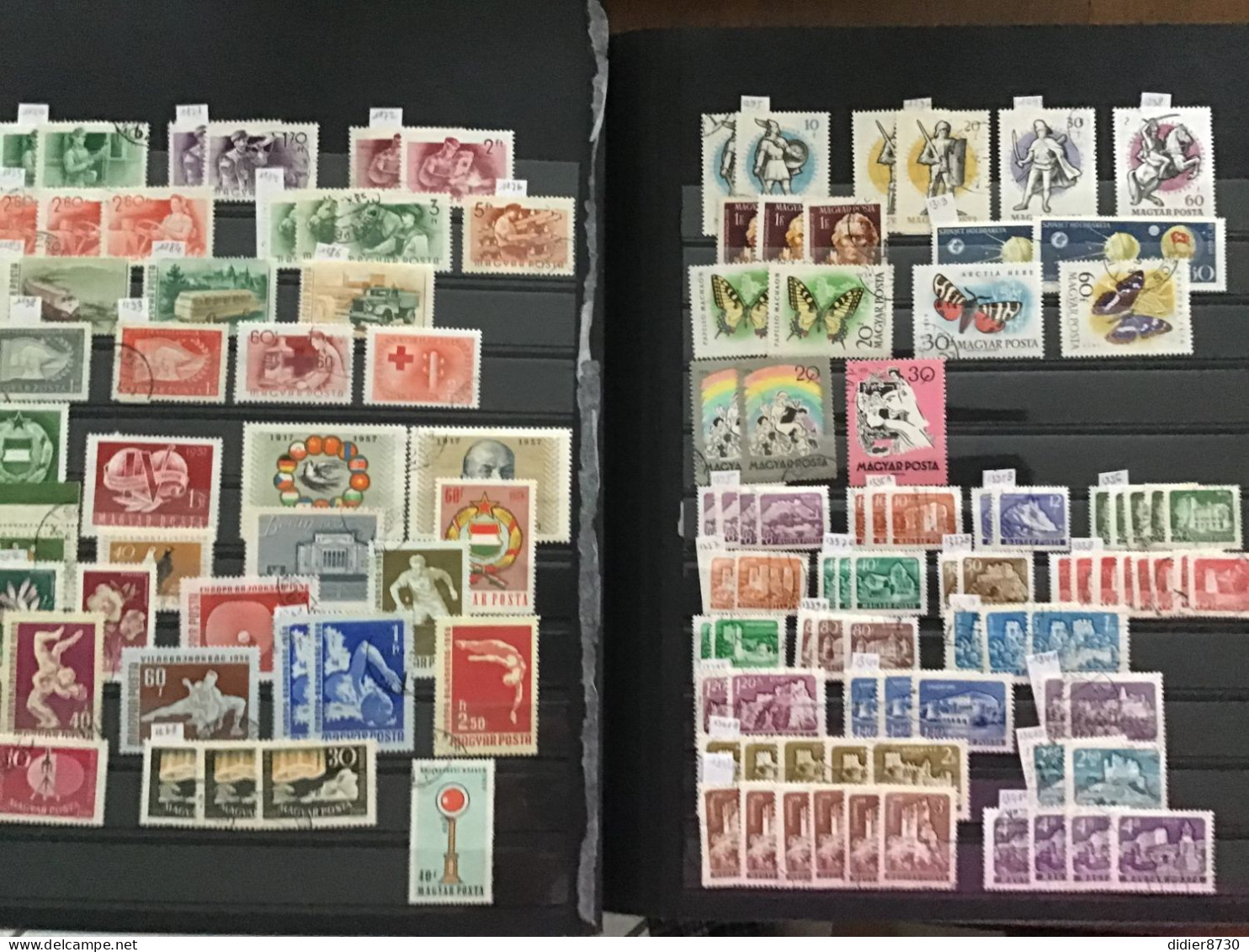 COLLECTION  +2700 TIMBRES OBLITERES HONGRIE - Lotes & Colecciones