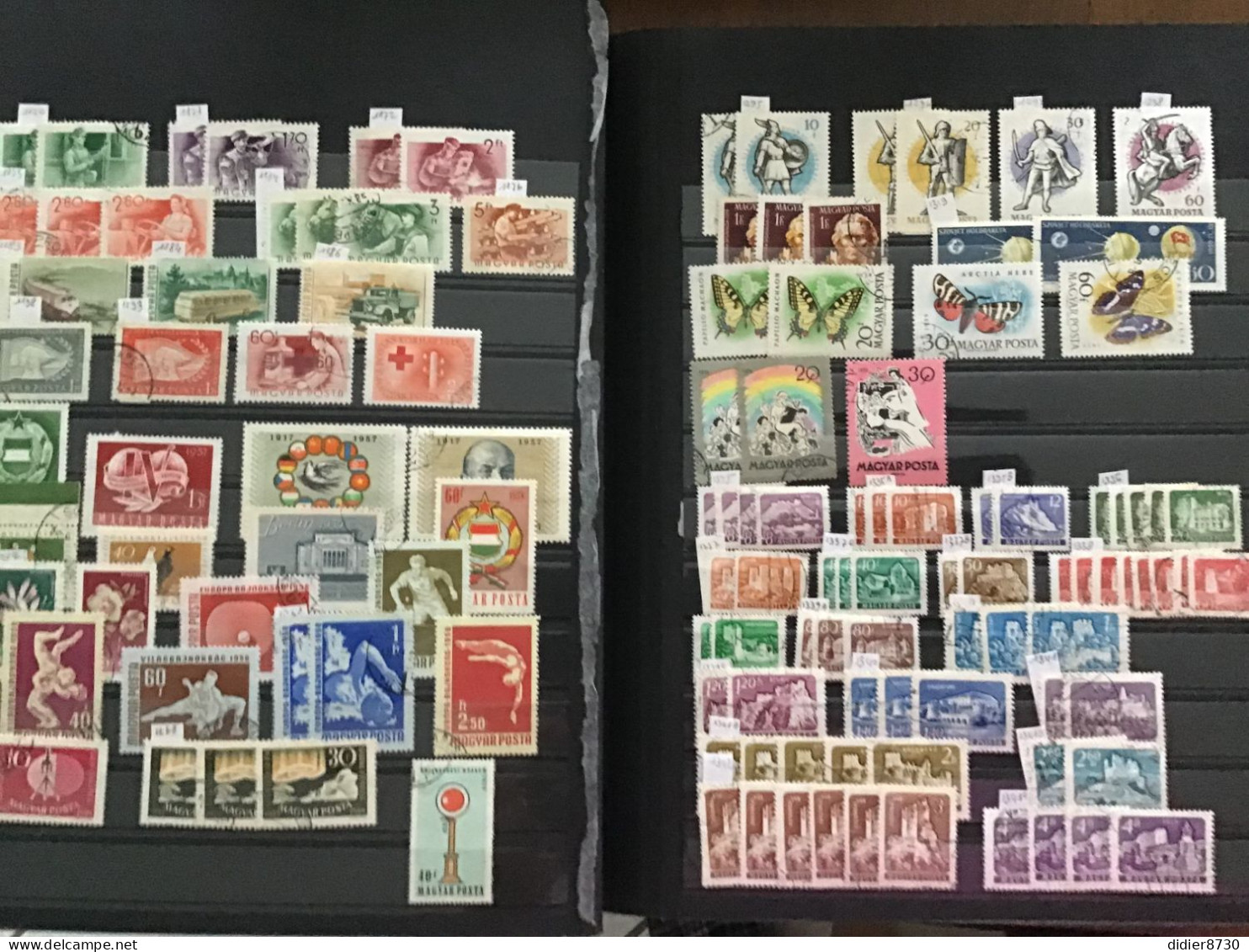 COLLECTION  +2700 TIMBRES OBLITERES HONGRIE - Verzamelingen