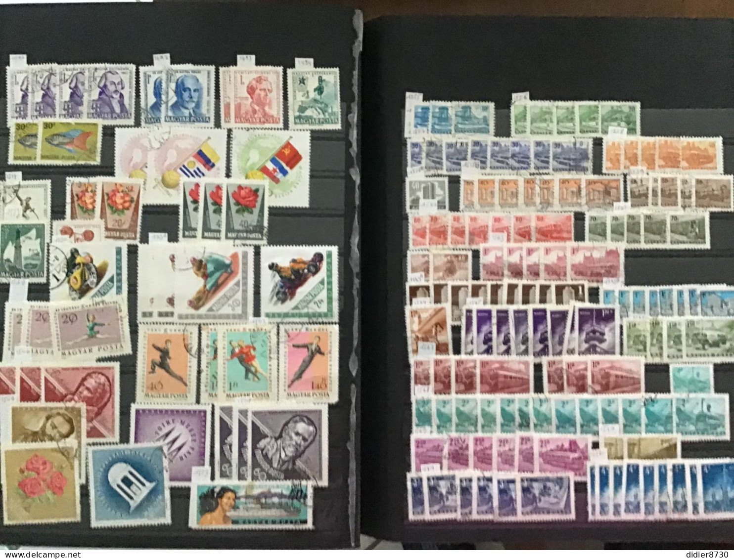 COLLECTION  +2700 TIMBRES OBLITERES HONGRIE