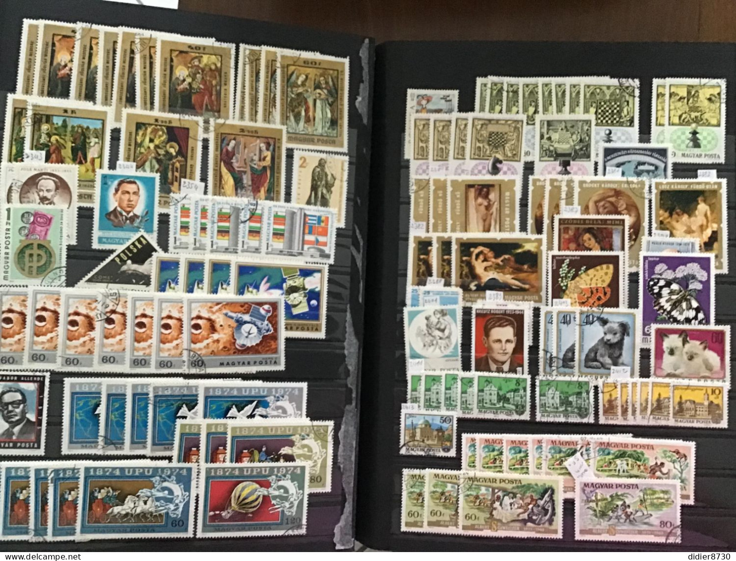 COLLECTION  +2700 TIMBRES OBLITERES HONGRIE