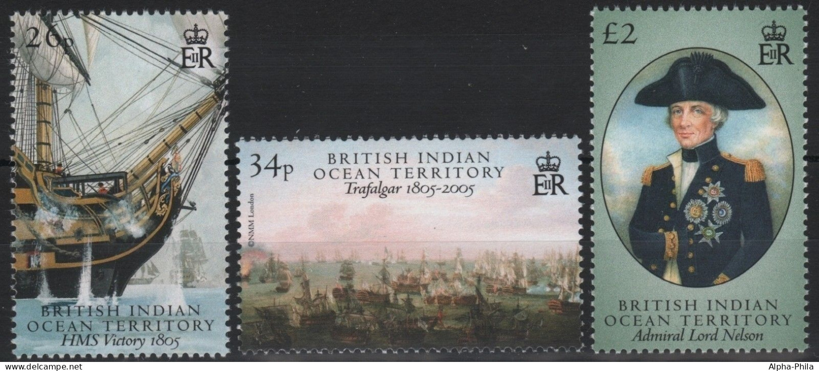 BIOT 2005 - Mi-Nr. 389-391 ** - MNH - Schiffe / Ships - Territorio Britannico Dell'Oceano Indiano