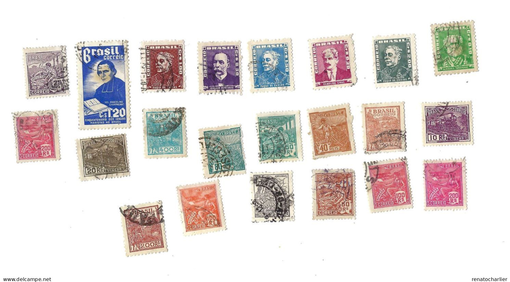 Collection De 20 Timbres Oblitérés. - Verzamelingen & Reeksen