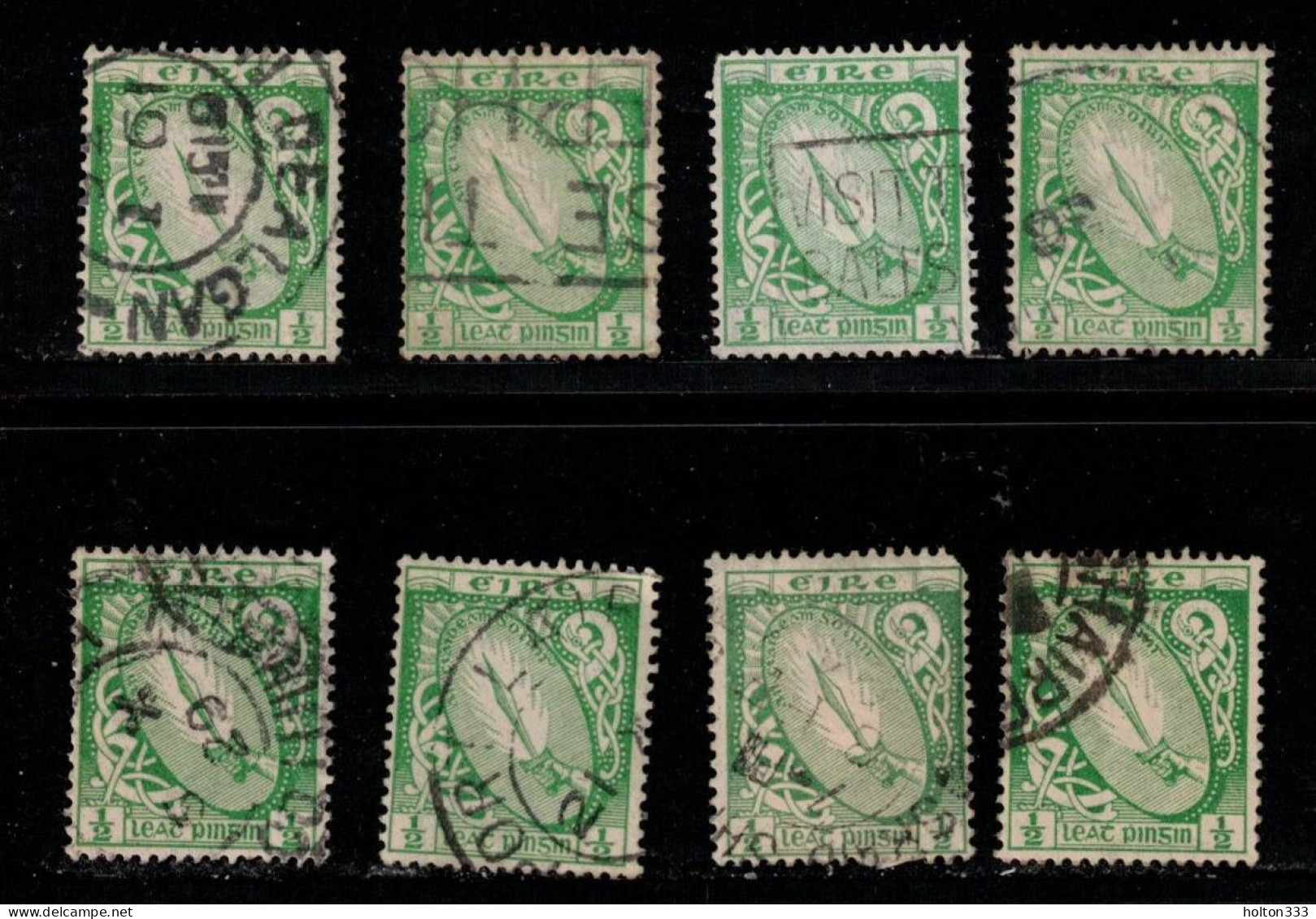 IRELAND Scott # 65 Used X 8 - Sword Of Light - Used Stamps