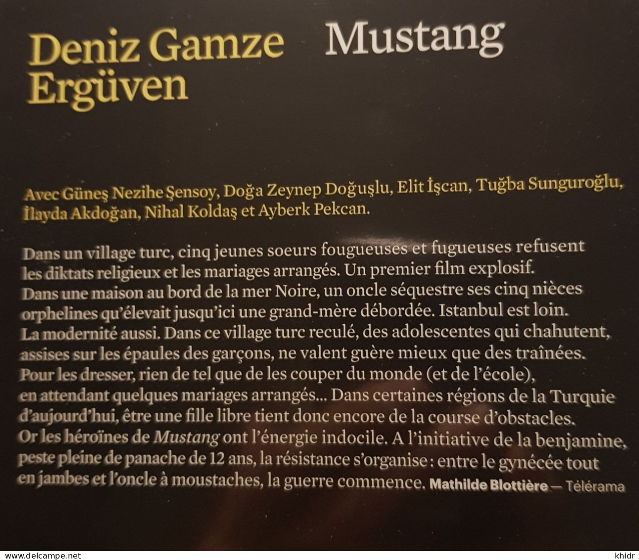 Mustang, Deniz Gamze Erguven, Film Turque , DVD Télérama 2015. - Action, Aventure