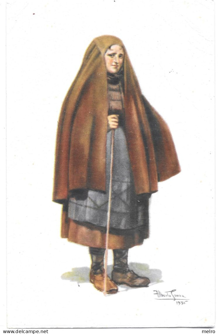 Portugal - Guarda - Viseu - Beira Alta - Costumes Portugueses - Traje -  Ilustrador Alberto De Sousa -1935 - Guarda