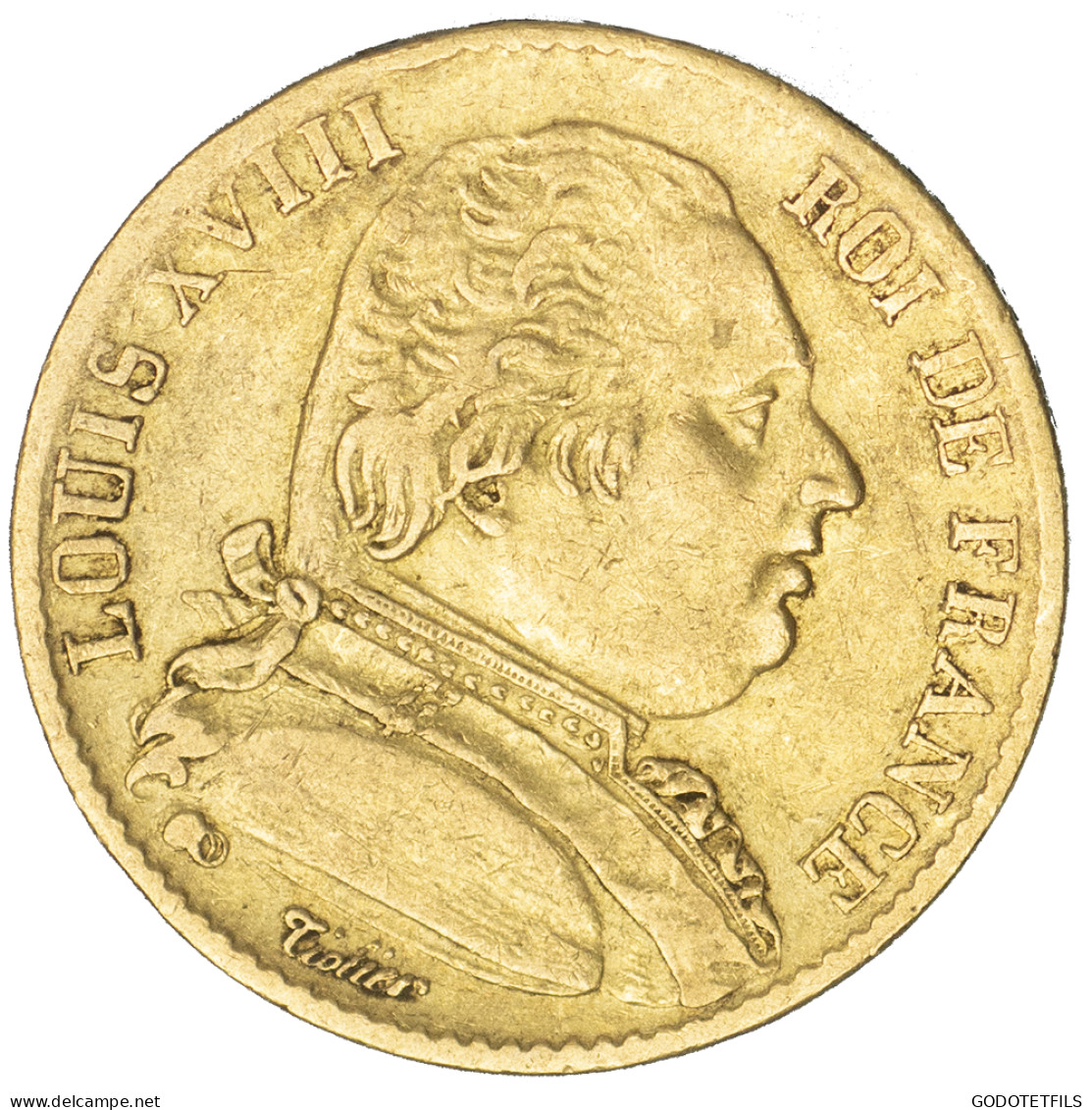 Louis XVIII-20 Francs 1815 Lille - 20 Francs (gold)