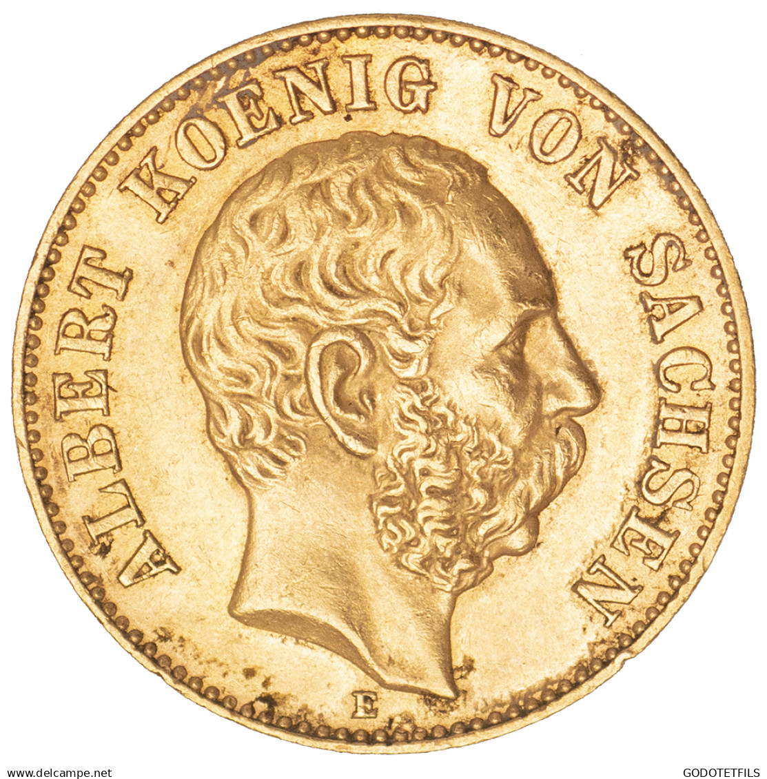 Allemagne-Royaume De Saxe 20 Marks Albert Ier De Saxe 1894 Dresde - 5, 10 & 20 Mark Gold