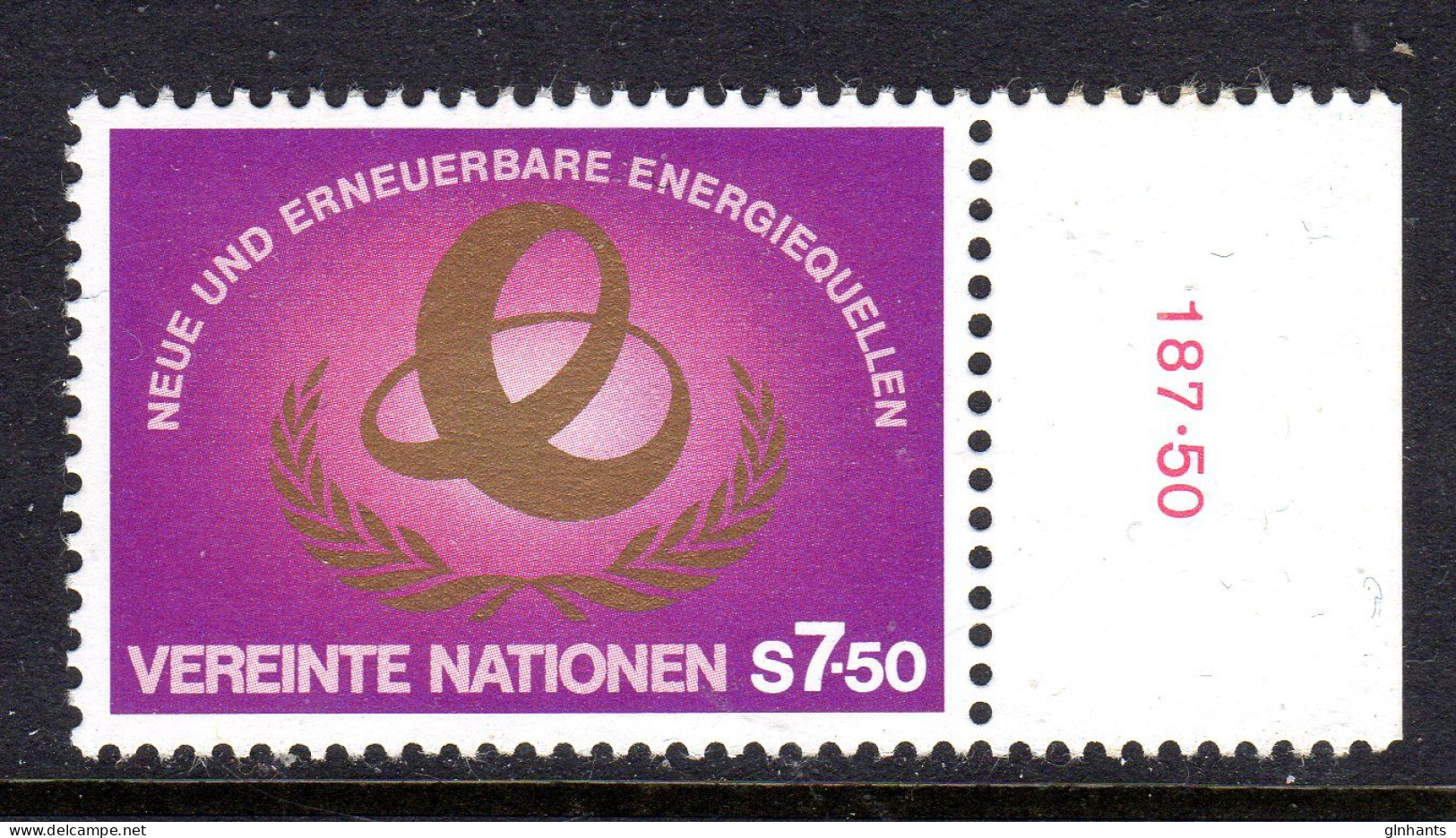 UNITED NATIONS VIENNA - 1981 ENERGY STAMP FINE MNH ** SG V21 - Ungebraucht