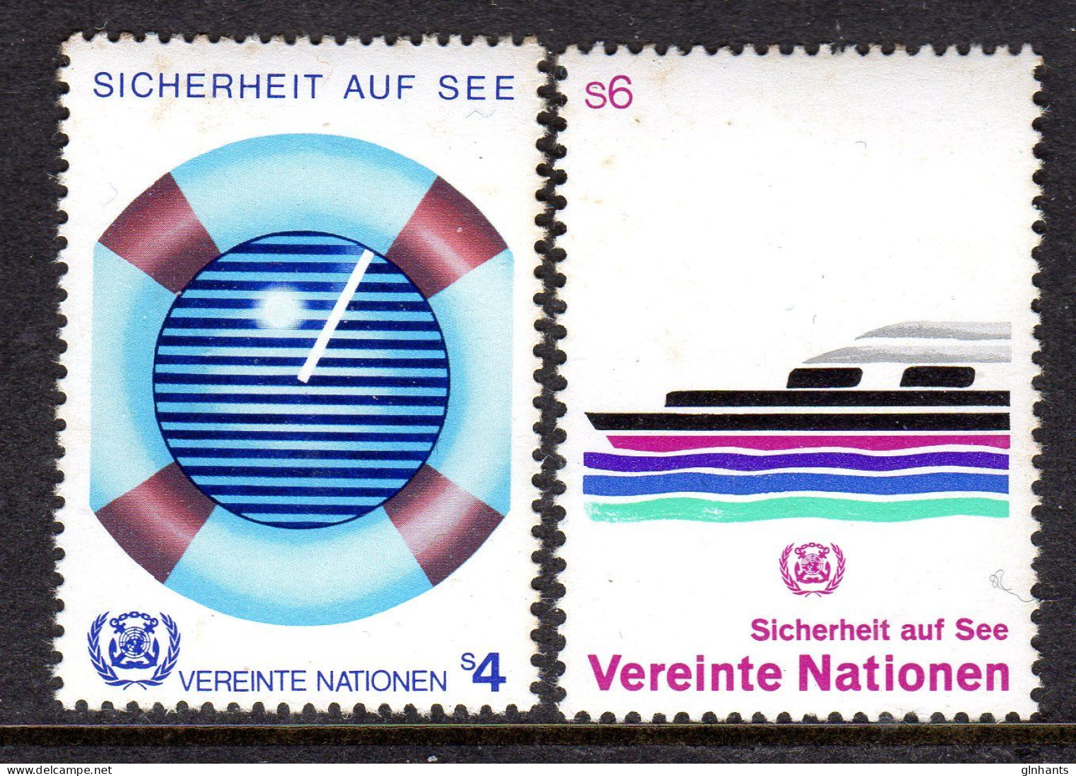 UNITED NATIONS VIENNA - 1983 SAFETY AT SEA SET (2V) FINE MNH ** SG V30-V31 - Neufs