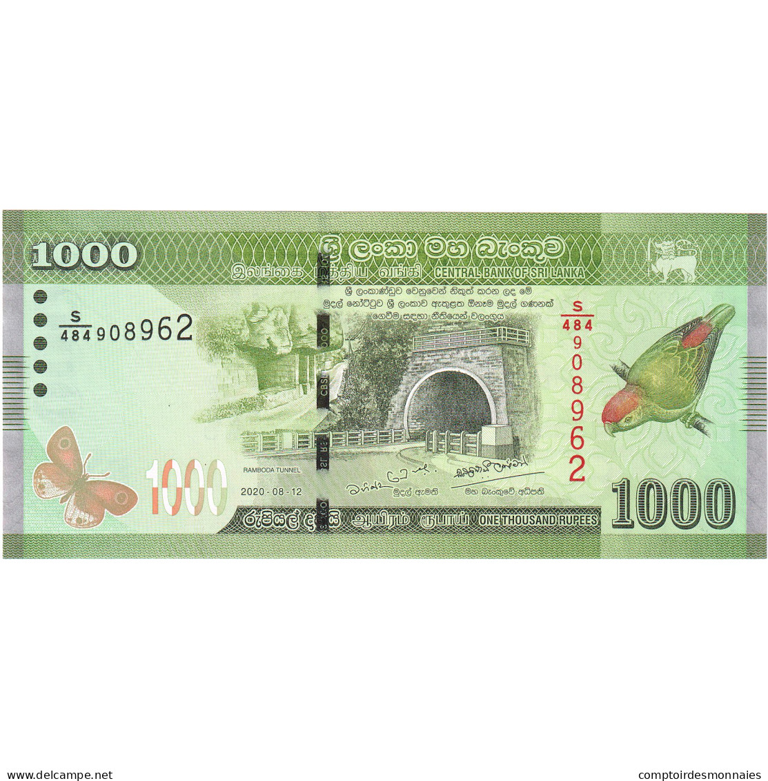 Sri Lanka, 1000 Rupees, 2020, 2020-08-12, KM:127a, NEUF - Sri Lanka