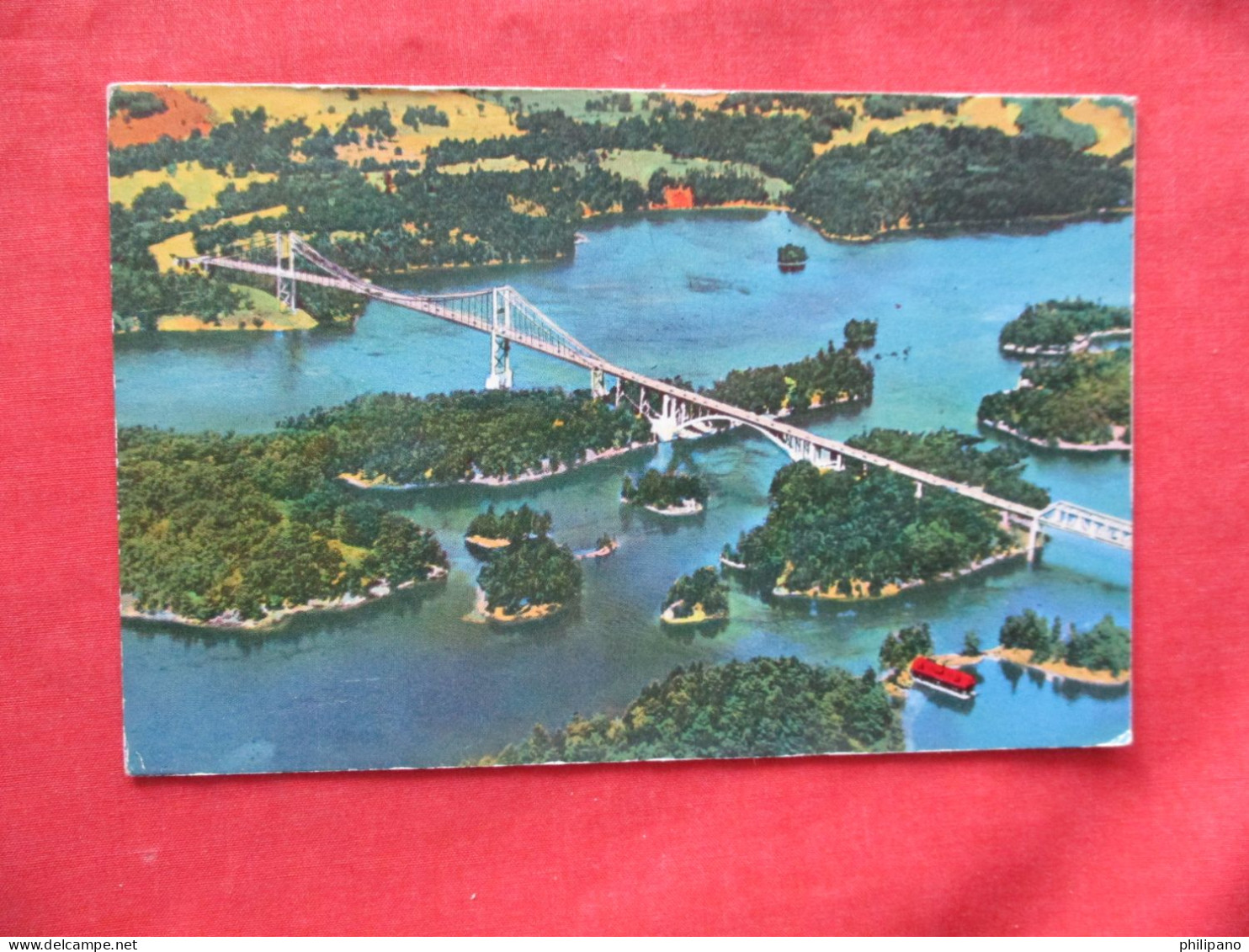 Aerial View  1000 Islands International Bridge.   New York      Ref 6261 - Lake George