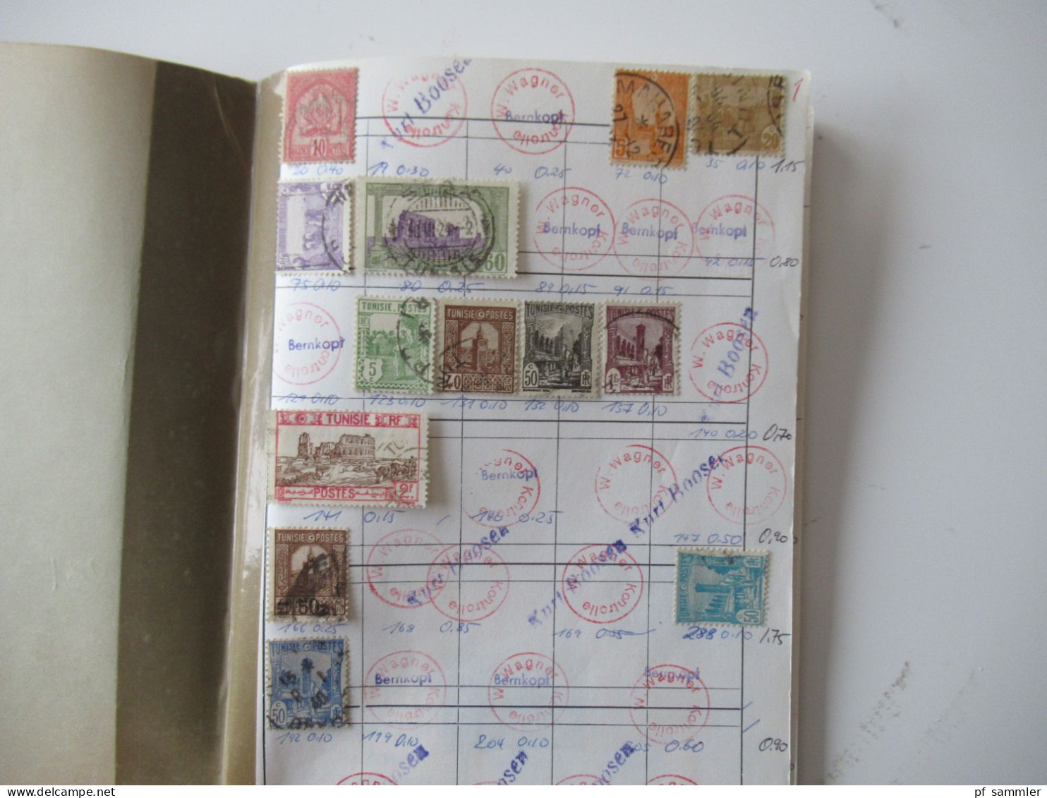 Sammlung / Interessantes Auswahlheft Afrika Tunesien Ab 1920er Jahre - 1993 Viele Gestempelte Marken / Fundgrube - Sammlungen (im Alben)