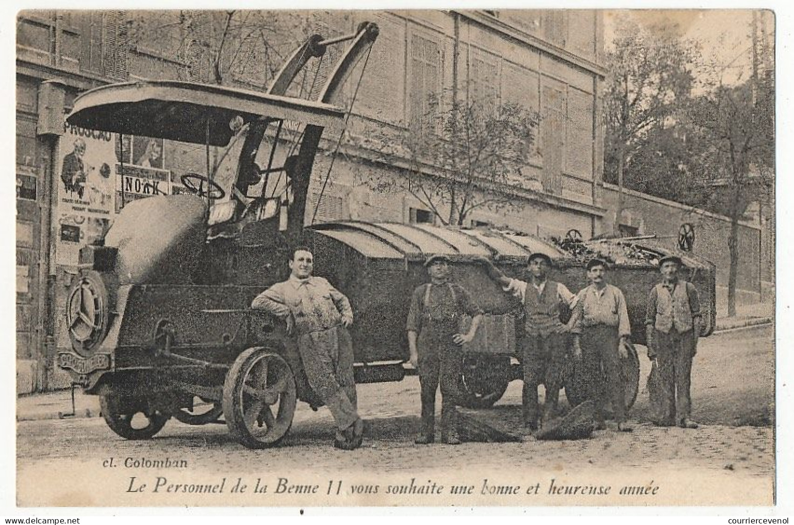 CPA - MARSEILLE (B Du R) - Le Personnel De La Benne 11 Vous Souhaite Une Bonne Et Heureuse Année - The Canebière, City Centre