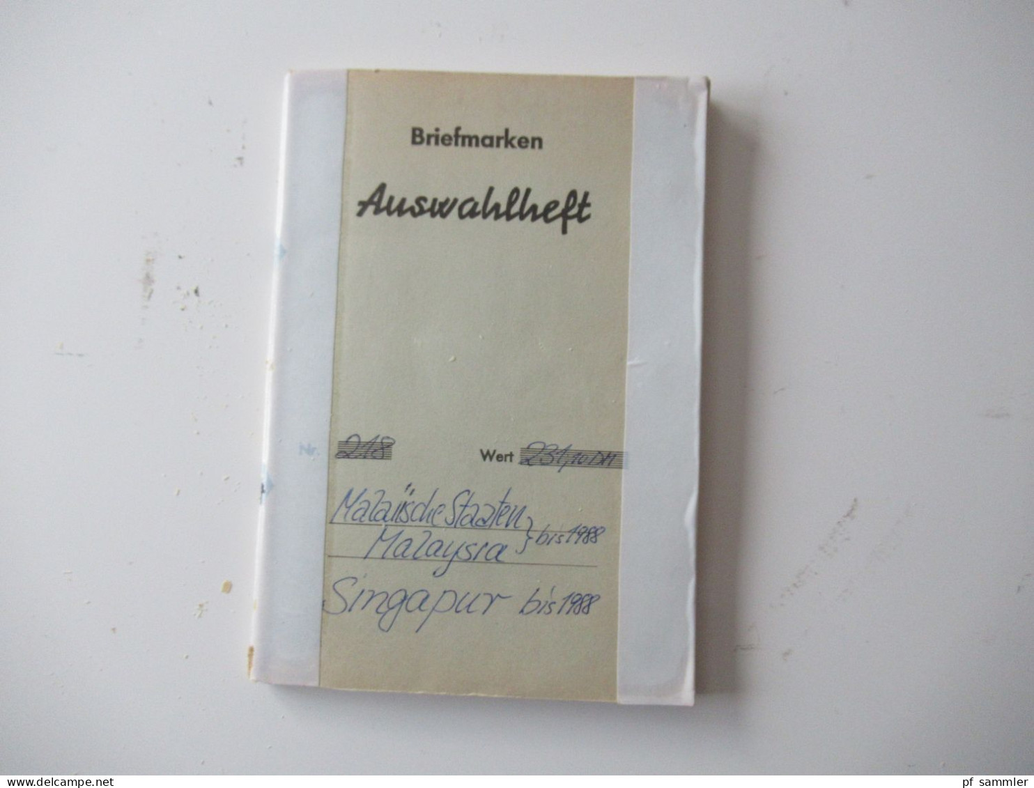 Sammlung / Interessantes Auswahlheft Übersee Malaysia, Singapur - 1988 Viele Gestempelte Marken / Fundgrube?! - Colecciones (en álbumes)