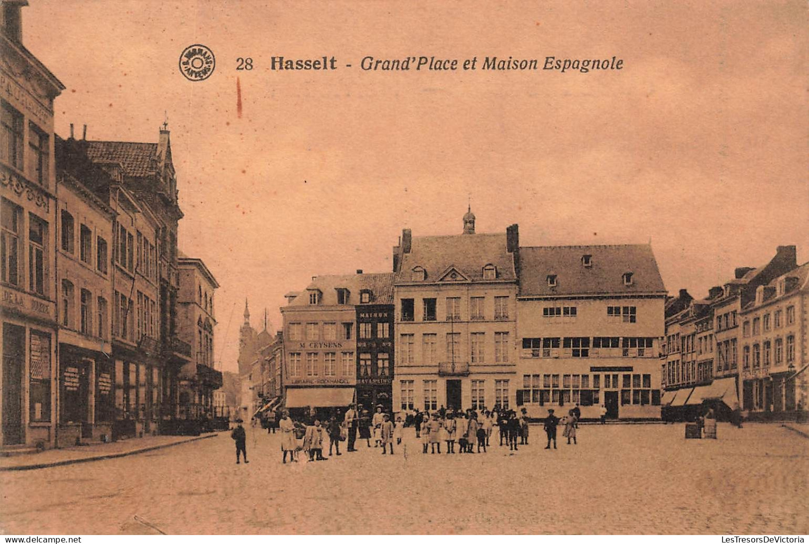 BELGIQUE - Hasselt - Grand'place Et La Maison Espagnole - Carte Postale Ancienne - Hasselt