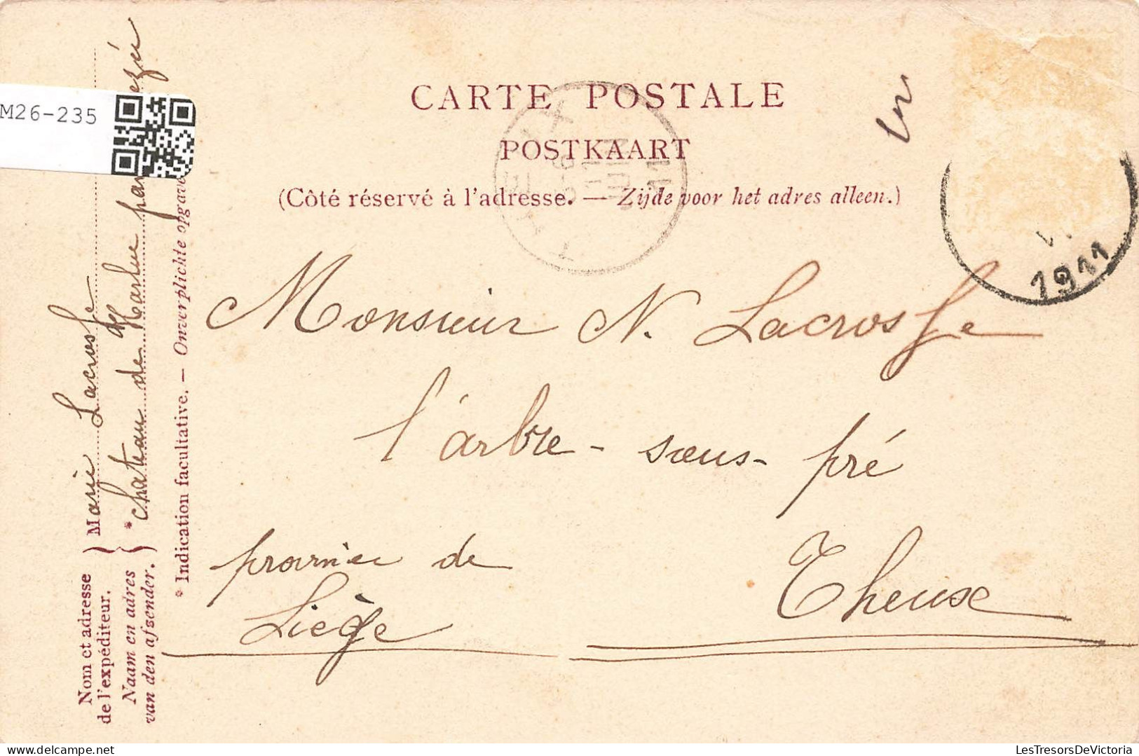 BELGIQUE - Château De Harlue - Cour Intérieure - Carte Postale Ancienne - Eghezee