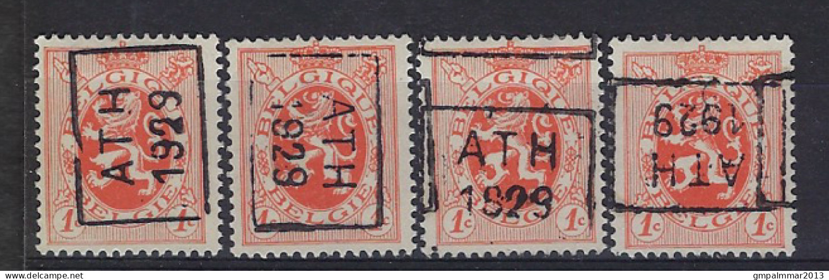 Zegel Nr. 276 Voorafgestempeld Nr. 4930 A + B + C + D   ATH 1929 ;  Staat Zie Scan ! Lot 264 - Tipo 1929-37 (Leone Araldico)