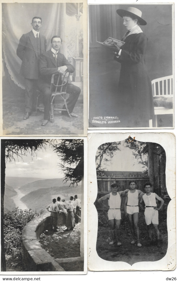 Lot N° 178 De 75 Carte-photos à Identifier (groupes Et Portraits, Militaria, Familles...) Quelques Indications Au Verso - 5 - 99 Postkaarten