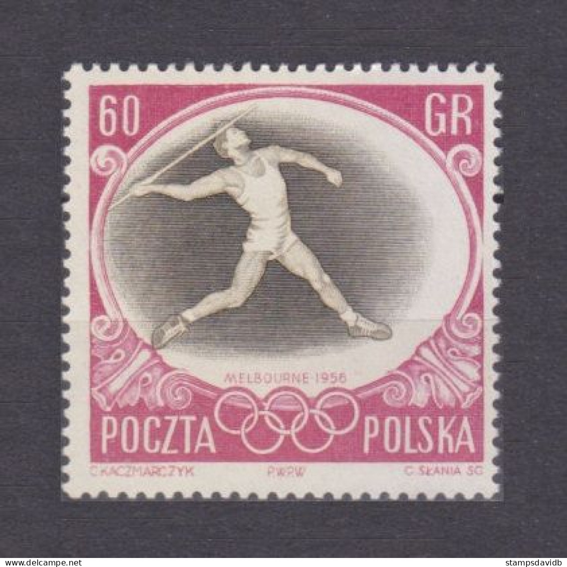 1956 Poland 988 1956 Olympic Games In Melbourne - Zomer 1956: Melbourne