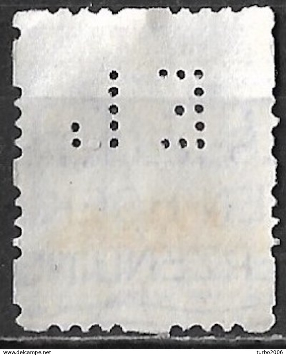 Perfin EL (N.V. Handel In Elektrische Artikelen "Electrol) In 1926 Type Veth 7½ Ct Vierzijdige Roltanding NVPH R 42 - Perforadas