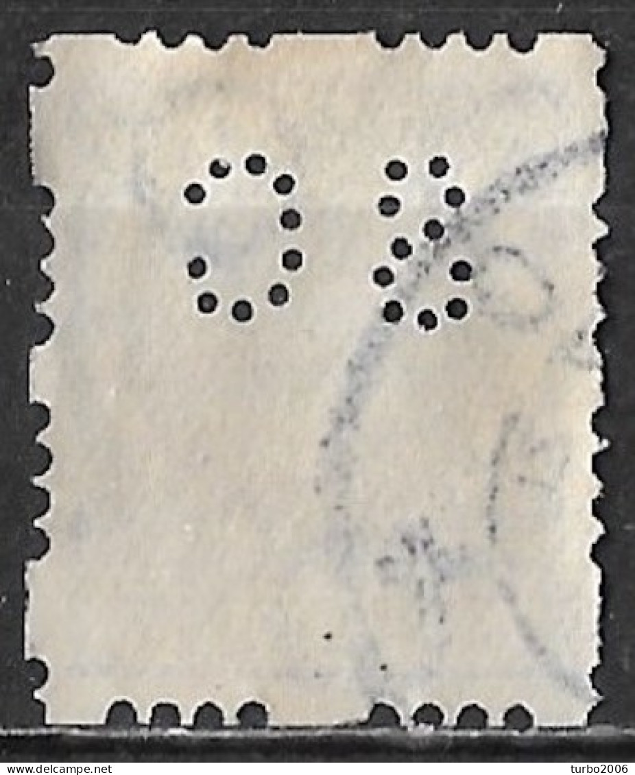 Perfin SC (N.V. Almelosche Confectiefabriek V/h/ H. Smits & Co) In 1926 Type Veth 15 Ct Vierzijdige Roltanding NVPH R 48 - Gezähnt (perforiert)