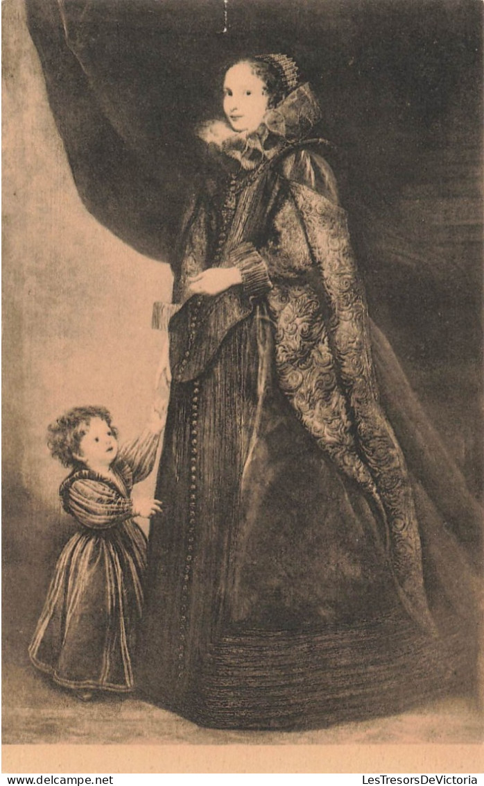 MUSEE - Exposition D'Art Ancien - Van Dyck - Portrait De La Marquise Spinola Avec Son Enfant - Carte Postale Ancienne - Musei