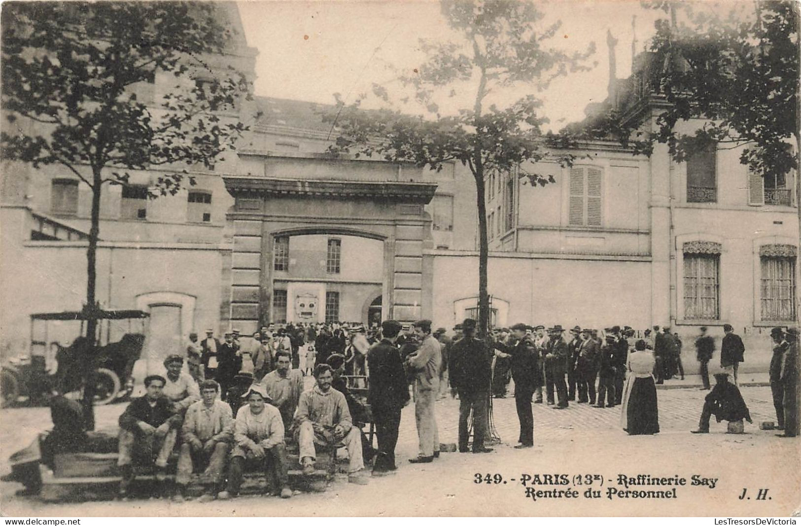 FRANCE - Paris - Raffinerie Say - Rentrée Du Personnel - Carte Postale Ancienne - Andere & Zonder Classificatie