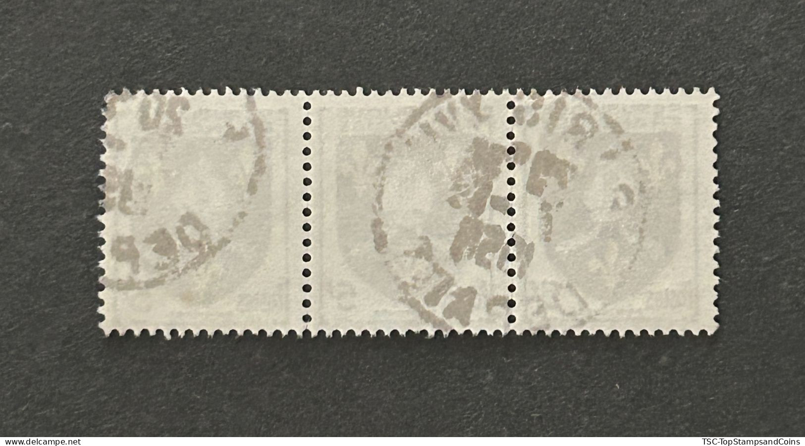 FRA1005Ux3h - Armoiries De Provinces (VII) - Saintonge - Stripe Of  3 X 5 F Used Stamps - 1954 - France YT 1005 - 1941-66 Armoiries Et Blasons