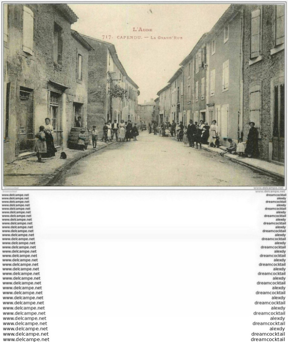 11 CAPENDU. La Grand Rue 1916 - Capendu