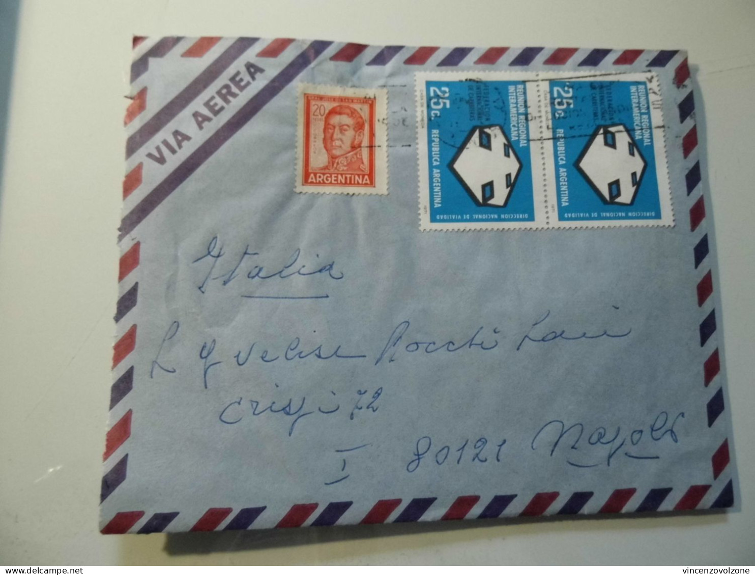 Busta Viaggiata Per L'italia Posta Aerea 1971 - Storia Postale