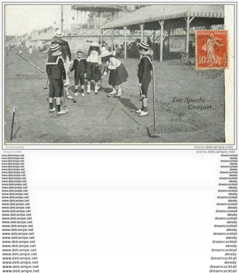 LES SPORTS. Le Croquet 1910 - Críquet