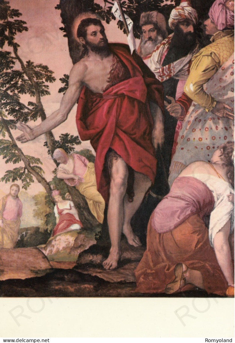 CARTOLINA  ROMA,LAZIO-GALLERIA BORGHESE-VERONESE (PAOLO CALIARI 1528-1588)-LA PREDICA DEL BATTISTA-STORIA,NON VIAGGIATA - Exhibitions