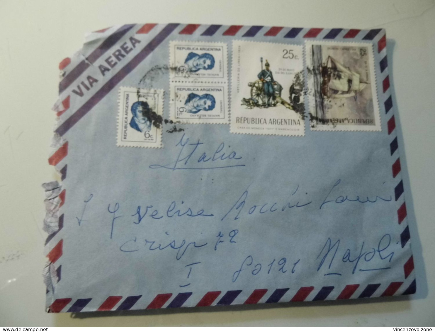 Busta Viaggiata Per L'italia Posta Aerea 1971 - Storia Postale