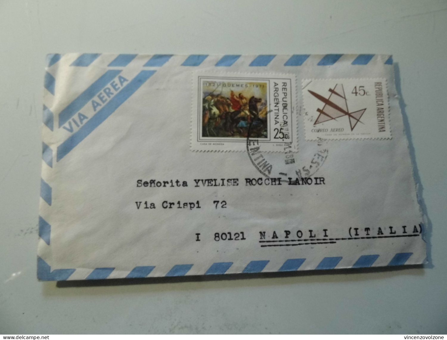 Busta Viaggiata Per L'italia Posta Aerea 1971 - Cartas & Documentos